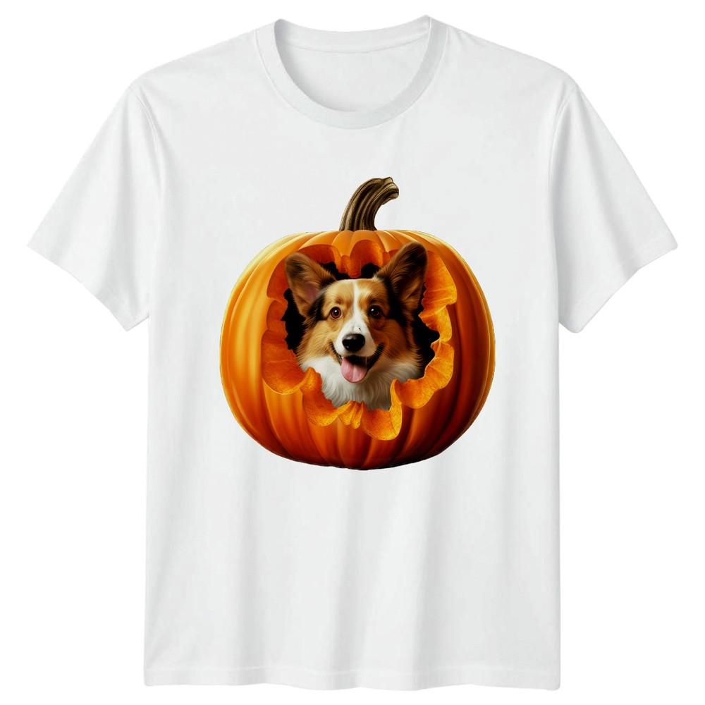 Corgi Pumpkin TShirt Corgi Halloween Dog Halloween Gift For Him And Her S