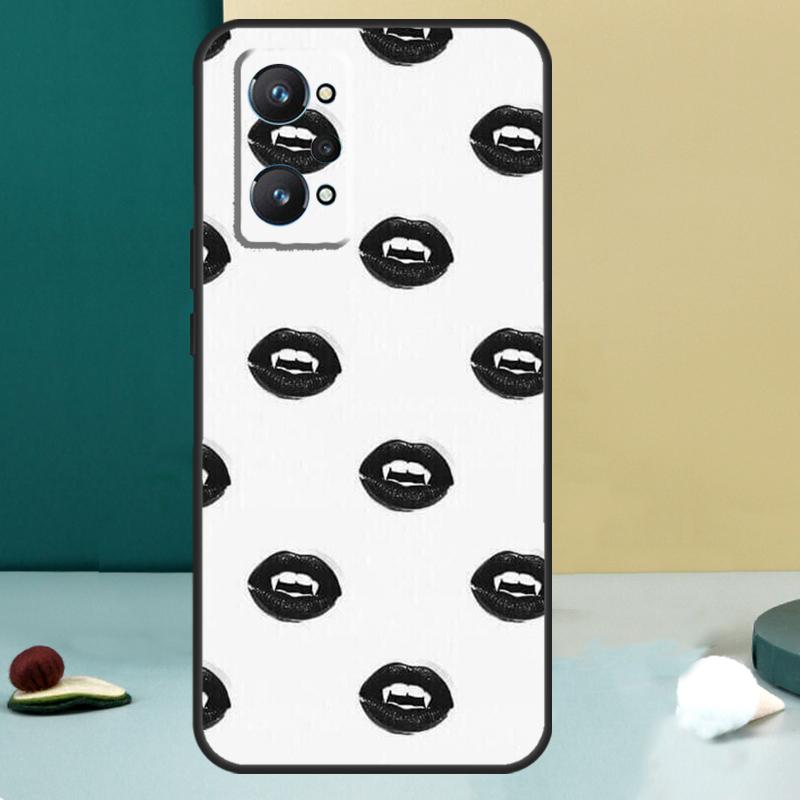 Sexy Vampire Lips For Realme GT 6T 5 6 GT 7 Pro C67 C75 C61 C55 C53 C51 C21Y C25S 10 11 12 13 14 Pro Plus Case