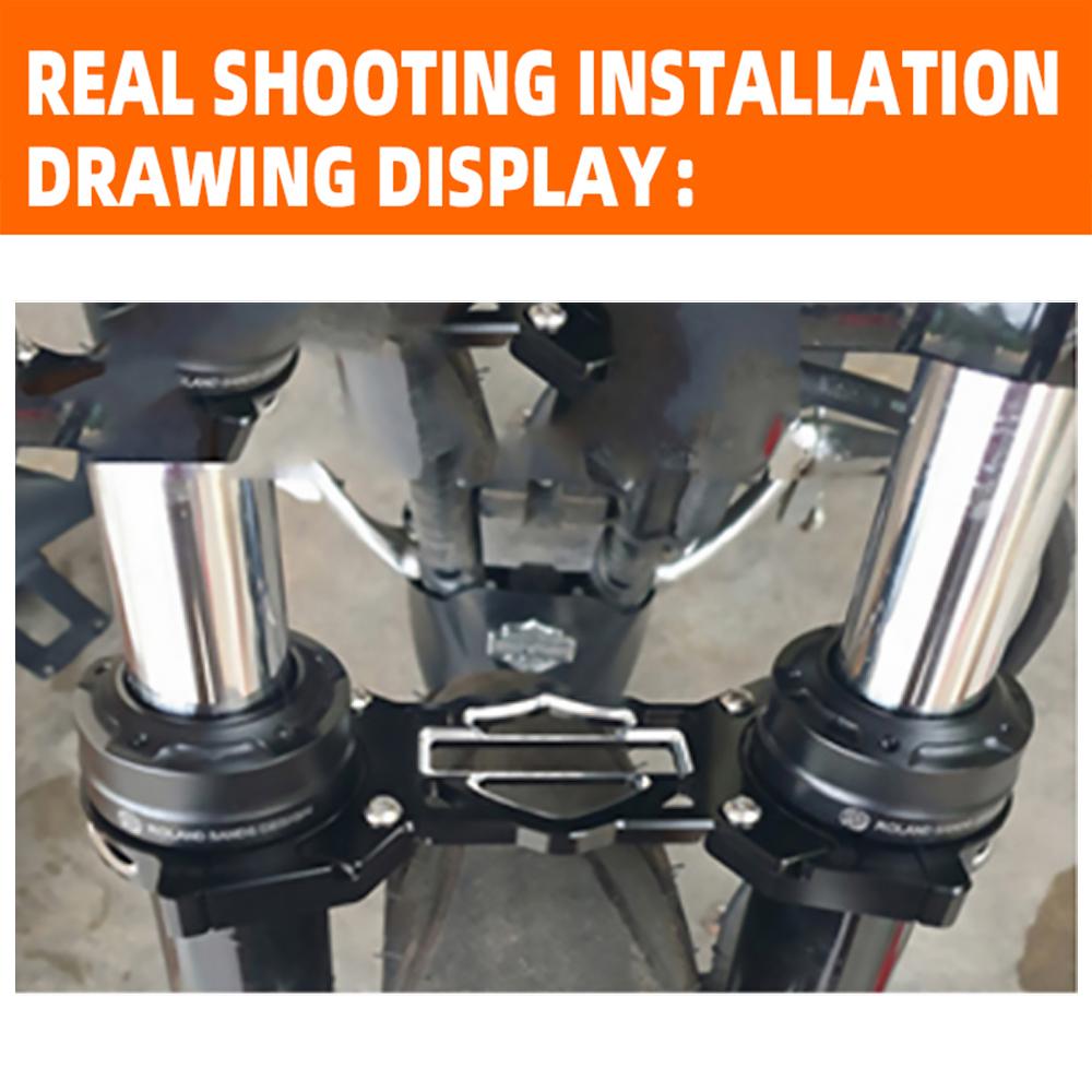 For Harley Sportster XL Iron 883 1200 Accessories Front Fork Balance Shock Bracket Absorber Brace Suspension Steering Holder