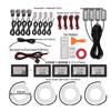 18-in-1 LED Vehicle Ambient Light Strip: Hidden Acrylic, 256 Colors