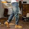 JEEP Men's Vintage Washed Slim Straight Jeans