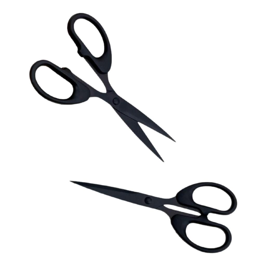 Premium Black Handmade Scissors with Semicircular Handle – Stainless Steel Office & Home Tool