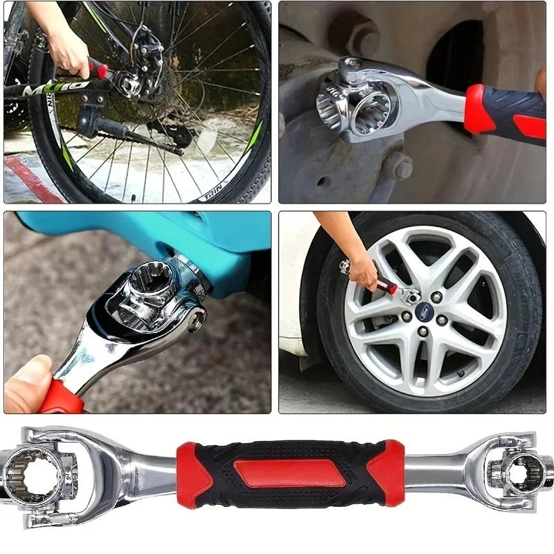 1PCS Universal Wrench 52 In 1 Socket Wrench Tool with Multifunction 360 Degree Rotating Head, Tool Kit for Home and Car Repair