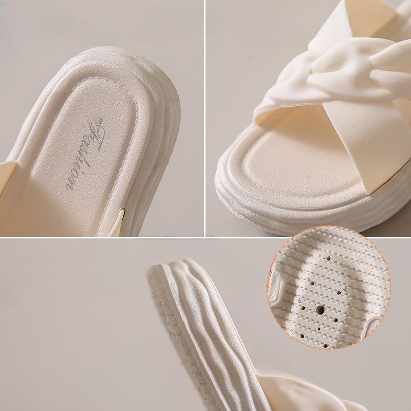 New Minimalist Shoes Fashionable Beach Shoes Flat and Anti-slip One-shoulder Flip-flops