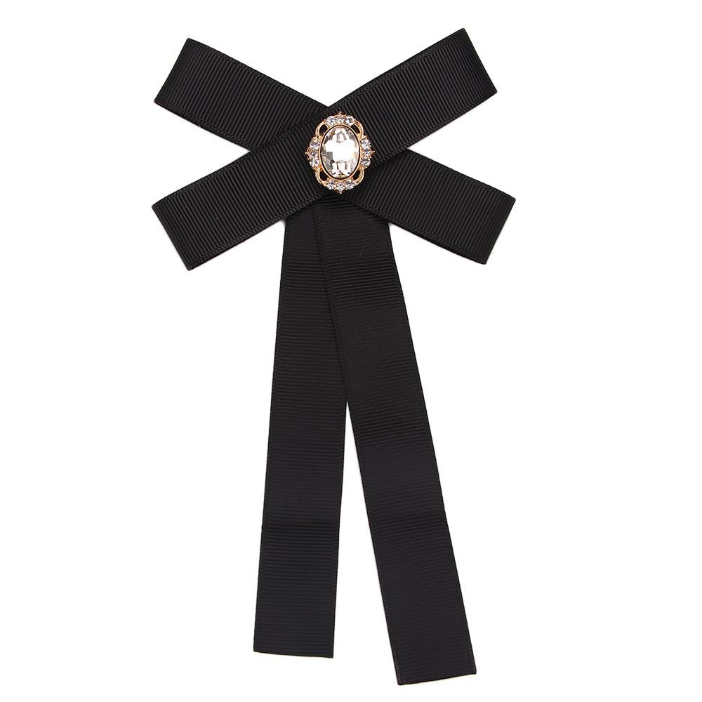 Women Tie Pins Bow Brooches Clothing Accessories Large Ribbon Fabric