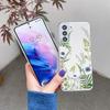 Süße handbemalte Handyhülle mit Blumen für Samsung S25 S24 S22 S21 FE Ultra Klare Silikonhüllen für Samsung Galaxy S23 Plus Ultra Hülle