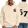 Men's Printed Hooded Long Sleeved Sweatshirt For Casual Sports Comfort