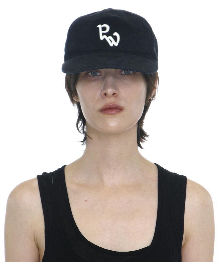 PARTIMENTO WOMEN Washed Pw Embroidered Grandad Cap_Navy