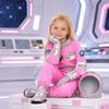 with Gloves Child  Spaceman Outfit with Cap Space Suit Rocket Jumpsuit  Stage Wear