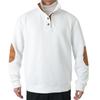 Spring and Autumn Splicing Small Checked Men's Long Sleeve Casual Top Embroidered Cardigan Pullover Sweater