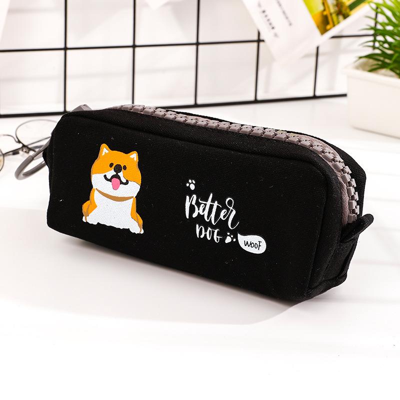 1pcs Kawaii Pencil Case Cartoon cute dog with big zipper School Pencil Box Pencilcase Pencil Bag School Supplies Stationery