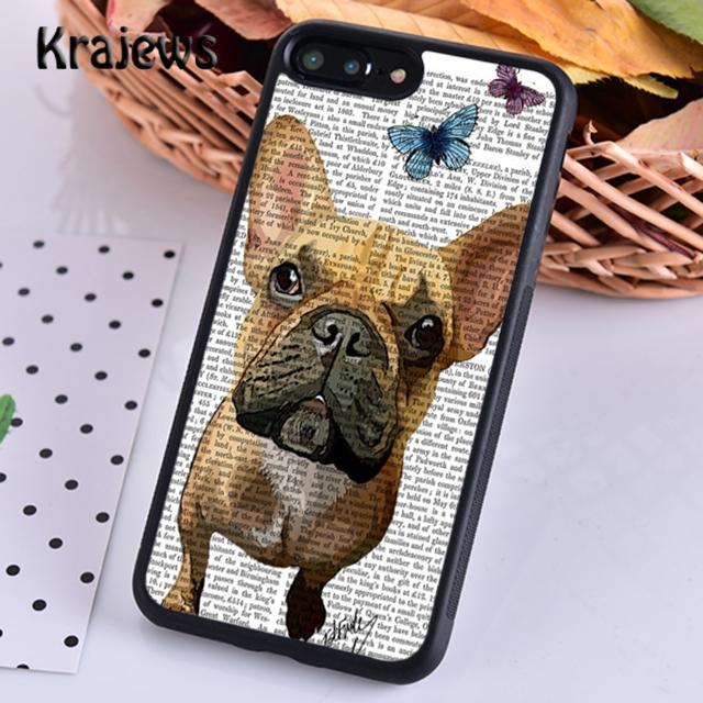 

Krajews милый забавный мягкий чехол для телефона с французским бульдогом для iPhone 14 5 6s 7 8 plus XR XS 11 12 13 pro max Samsung S21 S22ultra Samsung S22ultra