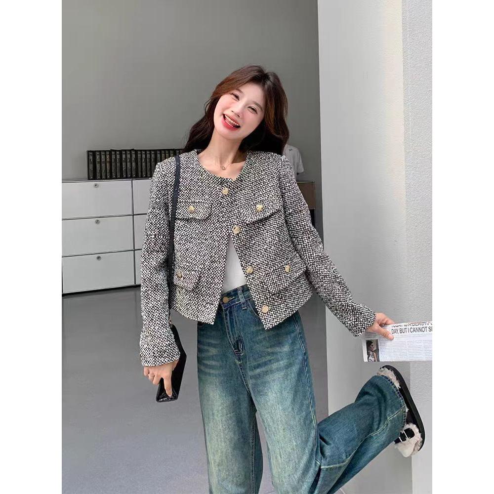 French High-end Small Fragrant Style Jacket for Women New Popular Style High-end and Socialite Temperament Top