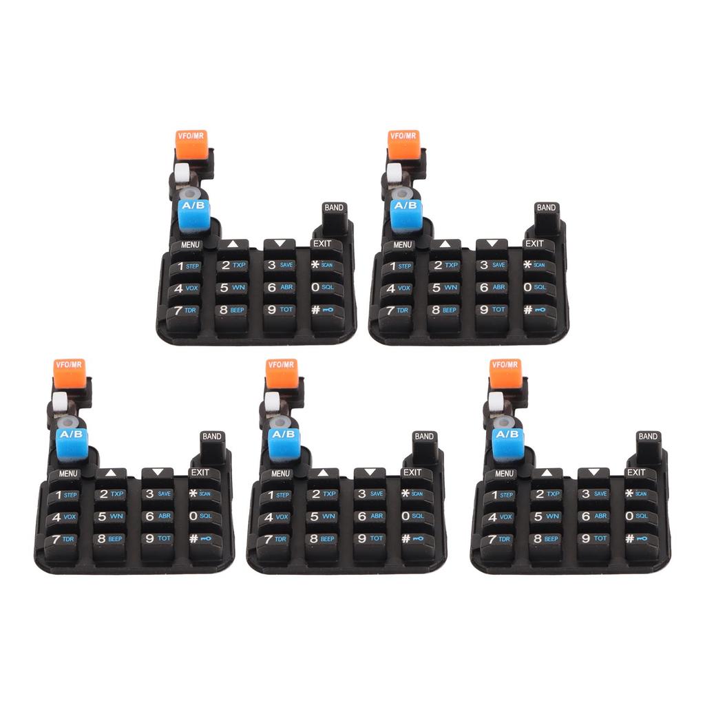 5Pcs Walkie Talkie Numeric Keypad Keyboard for BAOFENG UV 5R UV 5RA UV 5RC UV 5RE BF F8HP UV 5RX3