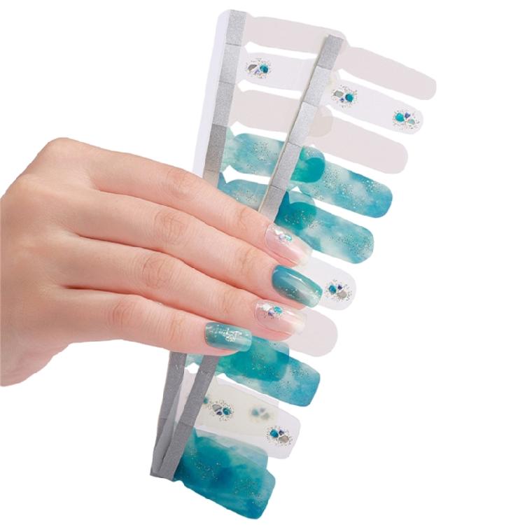 Gradient Nail Art Stickers Full Wrap Nail Stickers Self-Adhesive Nail Art Decals