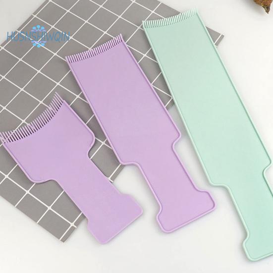 3Pcs Balayage Highlighting Boards Set Flat Surface Sharp Edges Curved Comb Teeth for Hair Dye Quick Removal