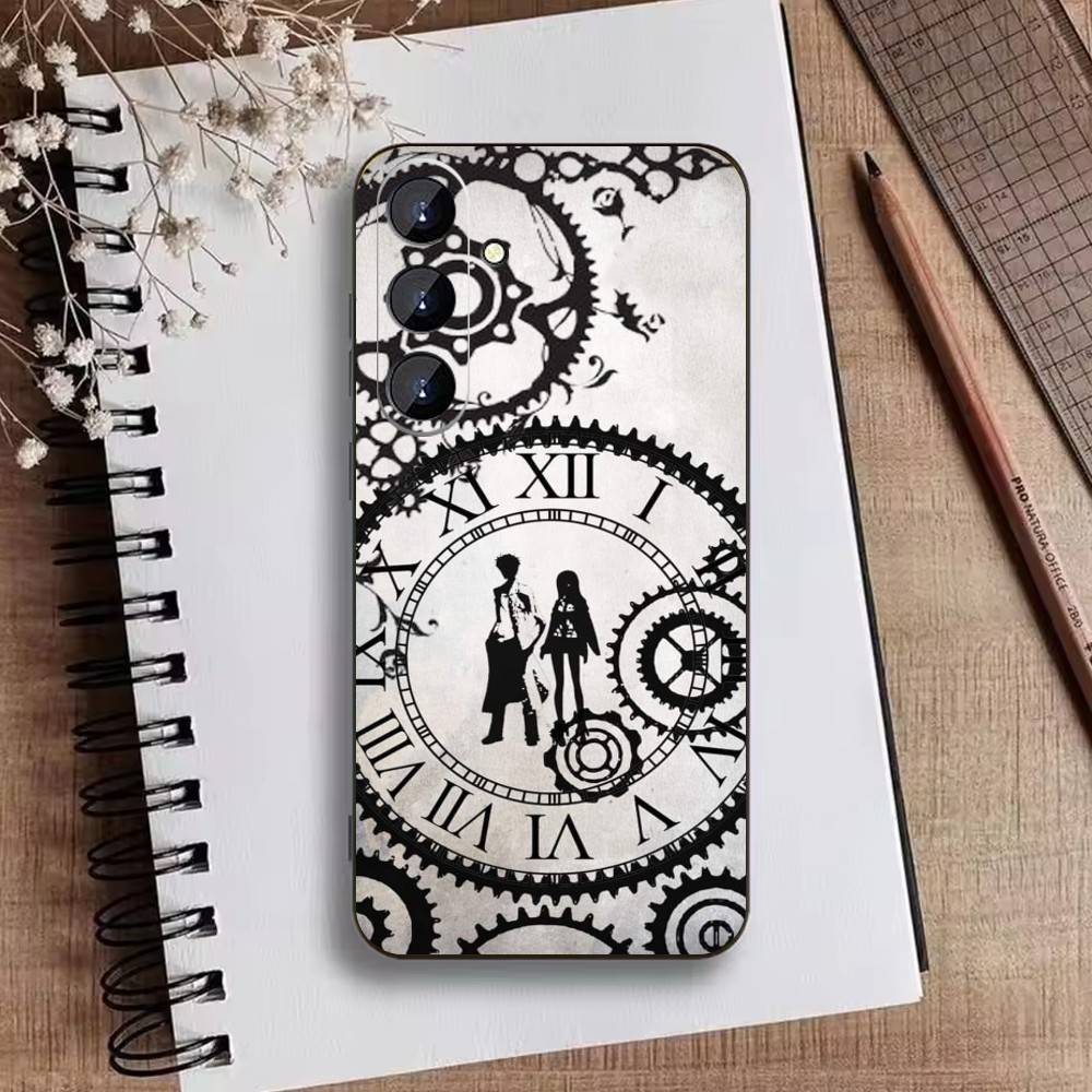 A-Okabe Rintaro STEINS DATE Phone Case For Samsung Galaxy A73,21,22,32,71,53,52,51,80,5G Soft Black Cover