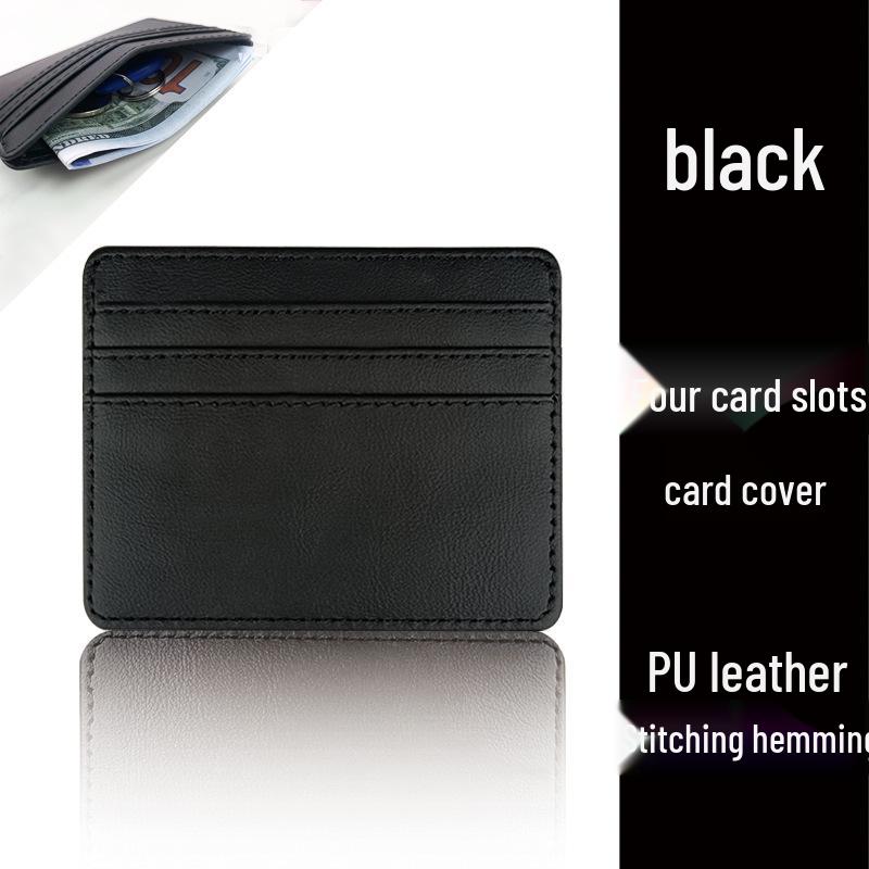 Women's Exquisite Waterproof Leather PU Card Holder - Ultra-Thin, Multi-Card Slot, Small Business Card Sleeve