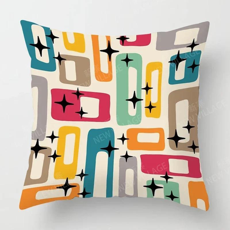 Nordic Fall Home Decor Autumn Throw Pillow Case Sofa Cushion Cover Modern  Geometry