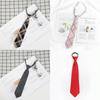Childrens Tie With Solid Color Striped Check Pattern Polyester For School Uniforms