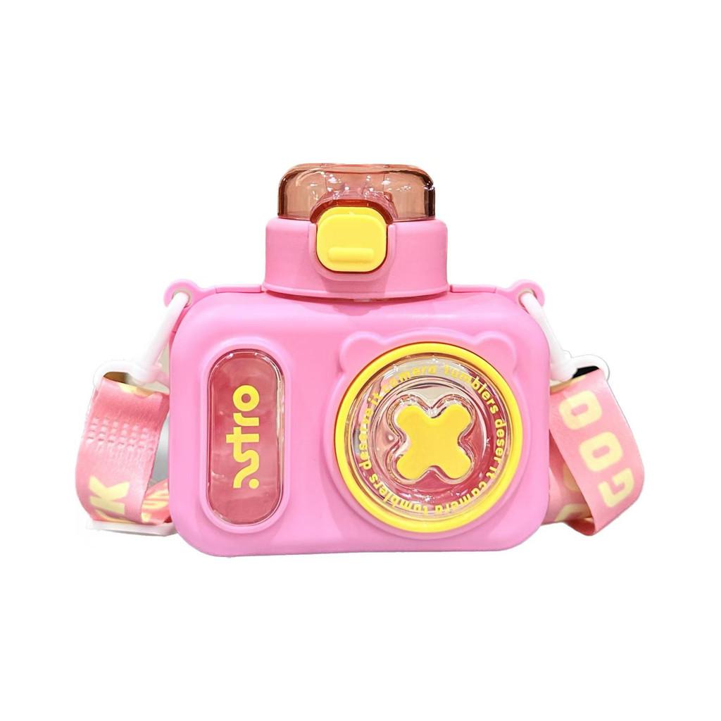 Kids Camera Water Bottle With High Temperature Resistant Plastic And Cute Cartoon Design For Outdoor Play And School
