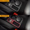 Real Carbon Fiber Car Central Electronic Parking Brake Frame Decoration Sticker For Volkswagen Tiguan 2013-2017 Car Accessories