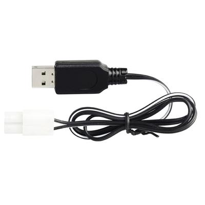 4.8V 200mA NiMh/NiCd Battery USB Charger Packs KET-2P Forward Plug Electric Toy USB Charging Cable