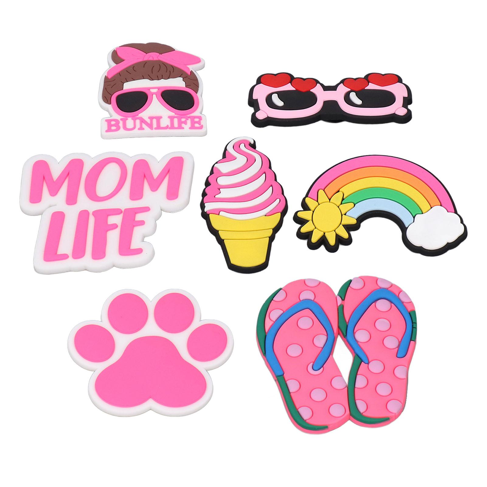 

7 шт. пляжная сумка вставка украшения узорчатый современный силиконовый пляжная сумка аксессуары для сумки