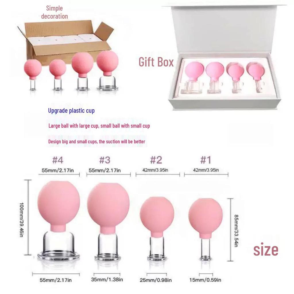Dual-Use Silicone Gua Sha & Vacuum Cupping Device for Face and Back Massage