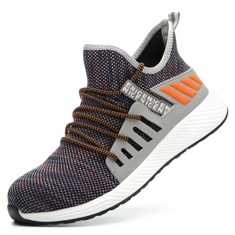 Pracovní obuv, odolná proti nárazu a propíchnutí, lehká a prodyšná, pohodlná a módní bezpečnostní obuv