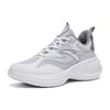 New Anta Leaf 3.0 Shock Absorbers Slip Resistant Abrasion Resistant Low Top Running Shoes Women's Gray White 922315520-3
