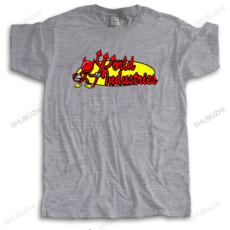 

Homme t shirt summer men high quality tshirt Rare WORLD INDUSTRIES SKATEBOARDING unisex brand teeshirt vintage 4XL
