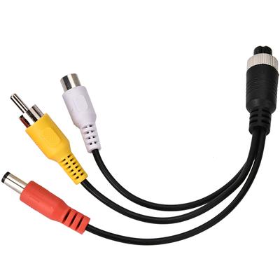 Car Video Recorder Extension Cable Air Head Female To AV Female Male DC Male Monitor Adapter