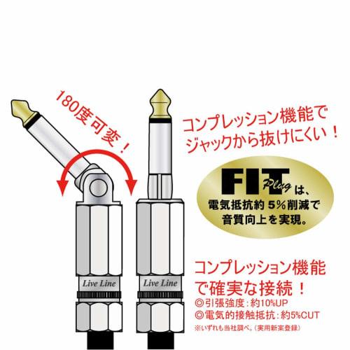 LiveLine REVxFIT (180+FIT) The Standard Guitar Cable, 2m (SFTREV-2M)
