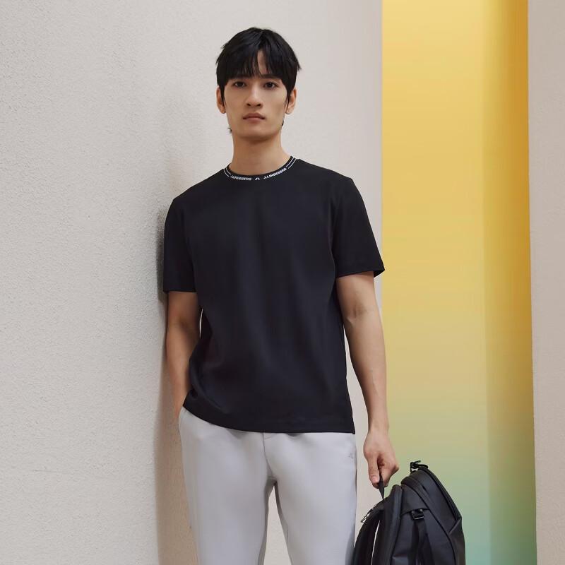 J. Lindeberg Men's Solid Cotton T-Shirt