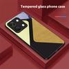 Splicing Color For OnePlus Nord 3 5 6T 7 Pro 8 12 10T Reno8 Lite 5G 10R Nord N30 Hard Shell Tempered Glass Phone Case Black