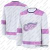 Осенне-зимние хоккейные майки для мужчин Хоккейные майки Detroit Red Wings Повседневная спортивная футболка с длинным рукавом Семейные майки
