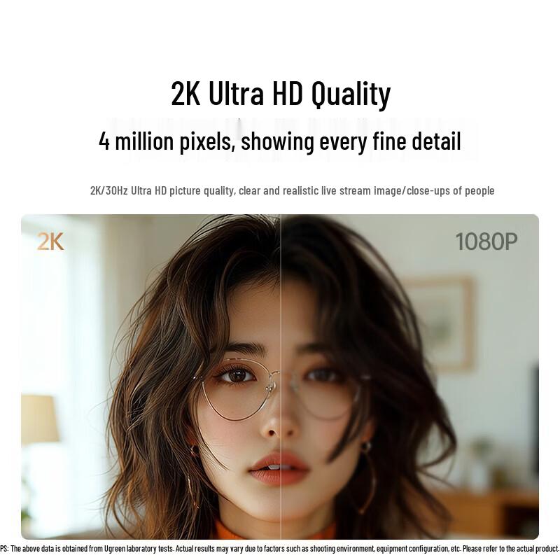 Ugreen 2K KI-Autofokus-Webcam
