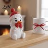 Decorative Winter Desk Accessory 3D Printed Snowman Figurine See No Evil Speak Hear Cute Home Decor Christmas Ornament for Holiday And Office