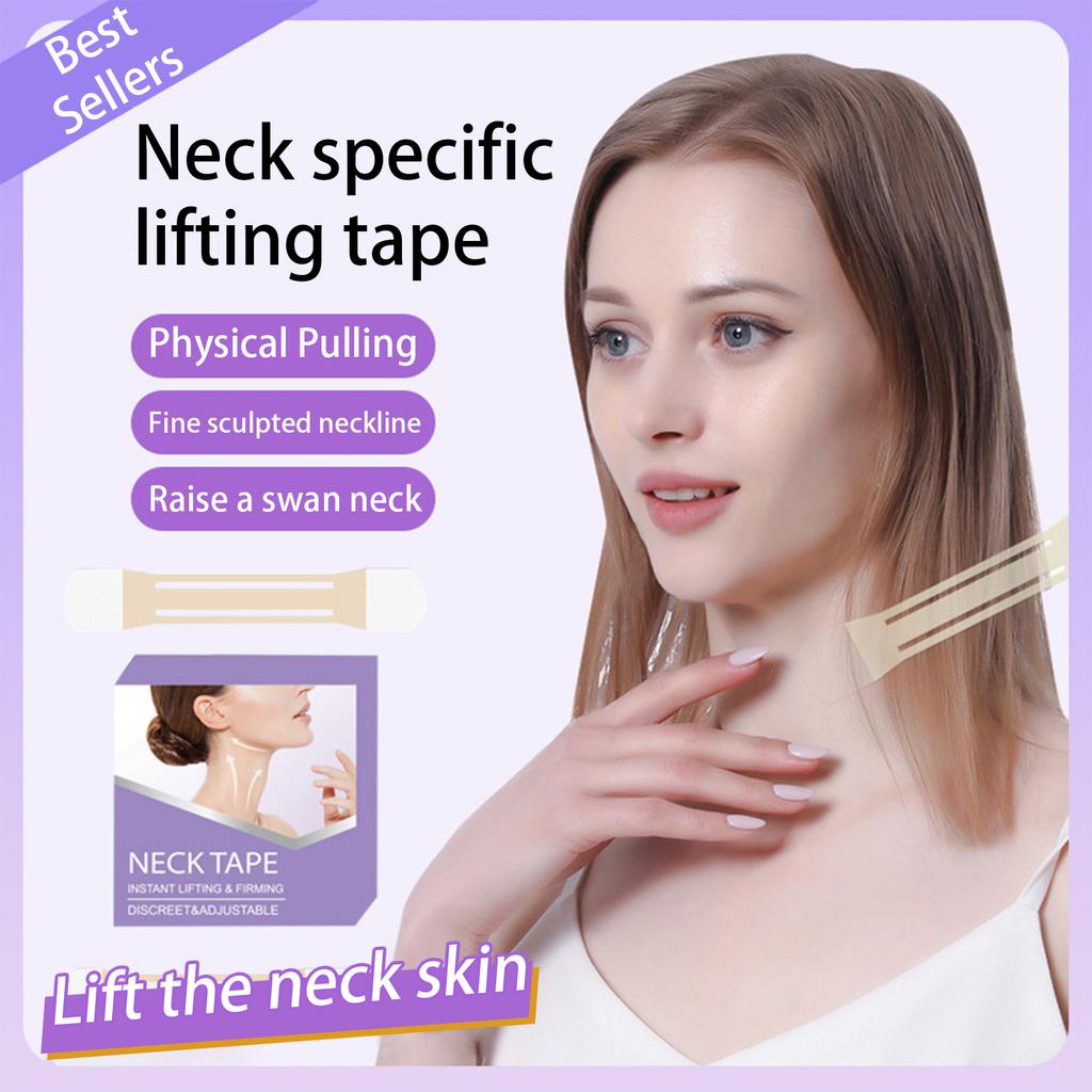 Skin Color Invisibleneck Lines Double-headed Lifting Tape, Seamless And Non-tightening Neck Lines