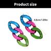 Youthful Candy Color Chain Earrings Lightweight Candy Hues Chain Earrings Ear Pendant Perfect For Parties And Dates