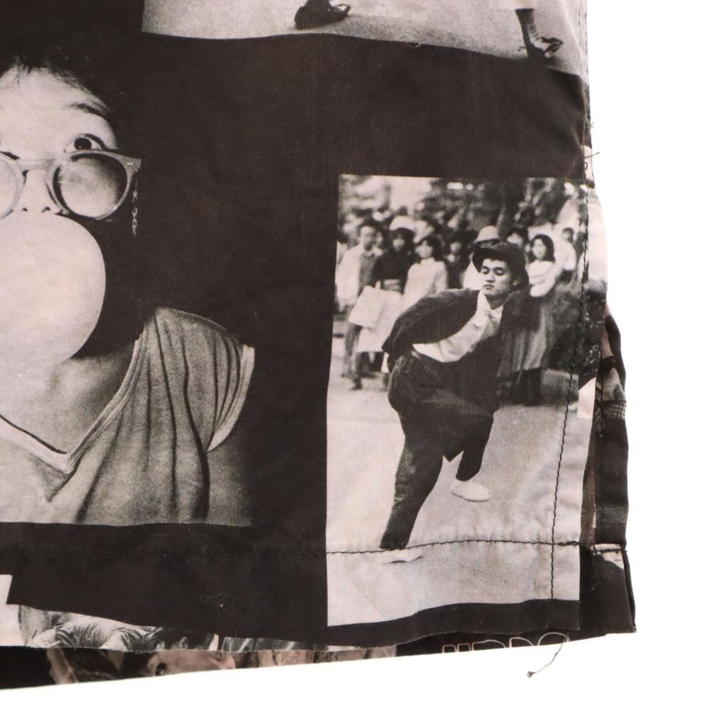 Maison Kitsune Photo Print Long Sleeve Cotton Shirt M Black Series Men's Used