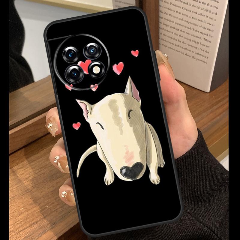 English Bull Terrier Dog Case For OnePlus 15R 13R 13T 12R 15 13 12 11 10 Pro 10T Nord CE 3 4 Lite N20 N30 Nord 5 Cover