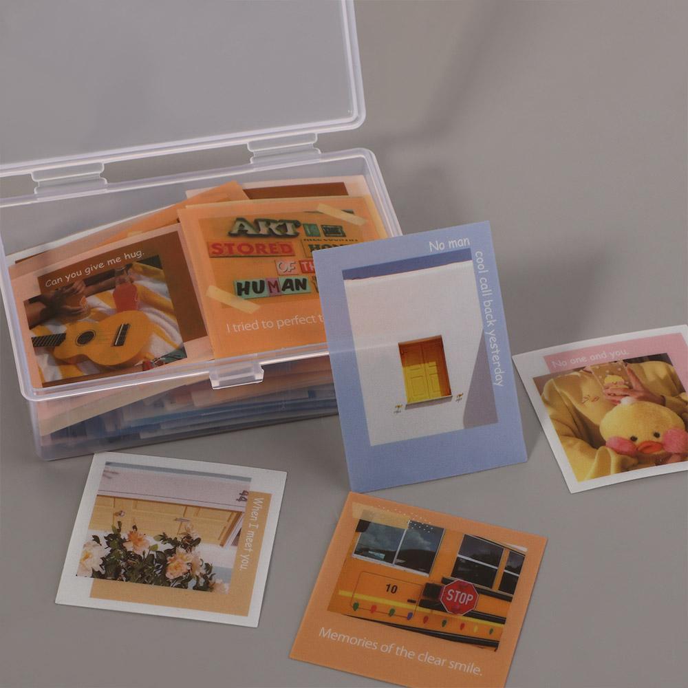 Game Transparent 2pcs Plastic Boxes Plastic Storage Case Playing Cards Container Playing Card Box