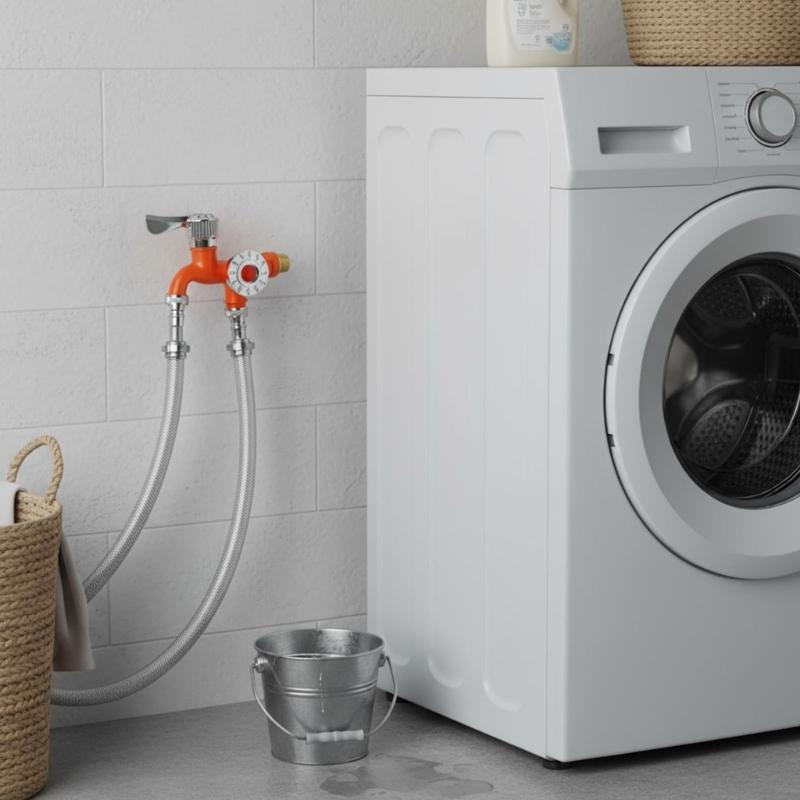 Freeze Resistant Laundry Valves with Flows Control Strong Plastic Construction Suitable for Most Washing Machines