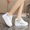 Fashion Chunky Sports Shoes for Women Comfortable Platform Sneakers Mujer Zapatillas Fashion Lace Up Thick Bottom Casual Walking Shoes