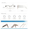 Unisex Fashion Photochromic Reading Glasses Women'S Retro Oval Frame Farsighted Glasses Anti-Blue Light Color Changing Glasses
