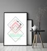 Obraz Plakat W Ramie 53x73 Cm Geometria P1092