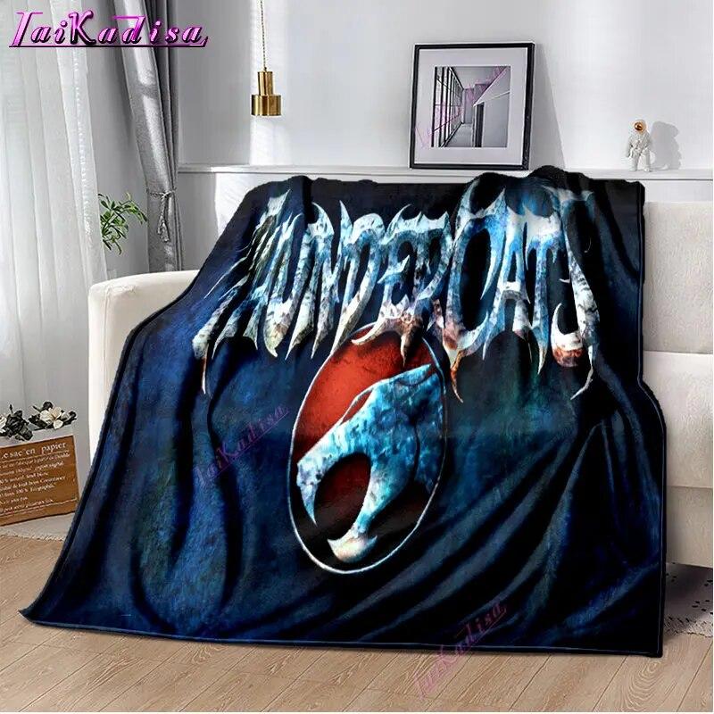 Thundercats Throw Blanket Cartoon Soft Cover Lightweight Warm Cartoon Blankets for Kidsroom Bedroom