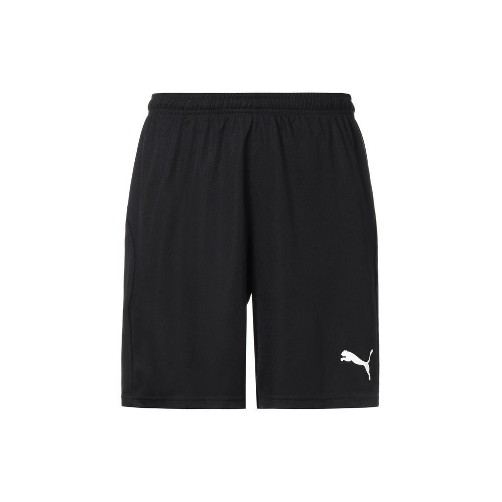 PUMA Logo Print Solid Pattern Sports Casual Shorts Men Bottoms Black 703436-03